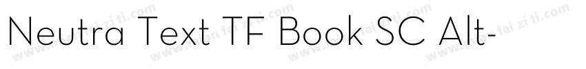 Neutra Text TF Book SC Alt字体转换
